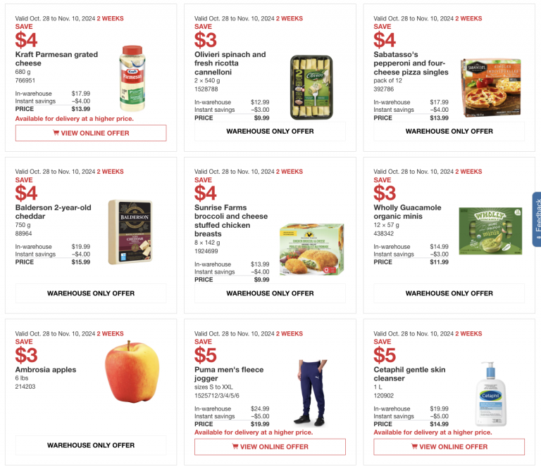 Costco Canada Coupons/Flyers Deals at All Costco Wholesale Warehouses